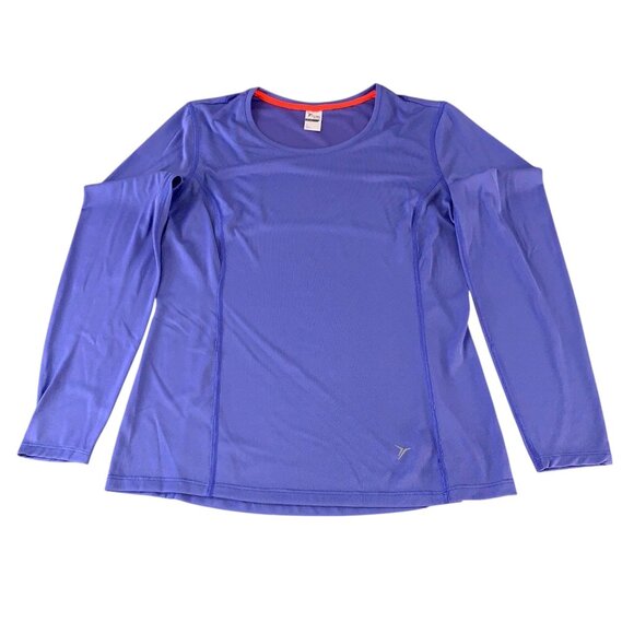 Old Navy Active Women's sz M Purple Long Sleeve Crew Neck Performance Tee Top - Picture 1 of 11